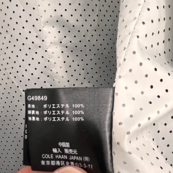 Cole Haan Mens Black Full Zip Rain Jacket Coat XL Lightweight Casual Outerwear - Picture 10 of 16